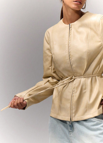 Світло-бежева демісезонна куртка SHEIN