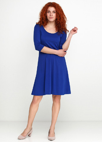 Синее кэжуал платье Esmara однотонное