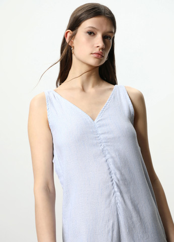 Комбинезон Lefties комбинезон-брюки полоска голубой кэжуал хлопок