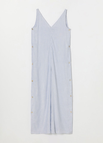 Комбинезон Lefties комбинезон-брюки полоска голубой кэжуал хлопок