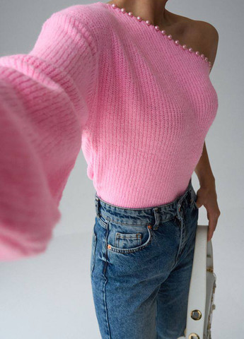 Розовый демисезонный демпер джемпер QU style