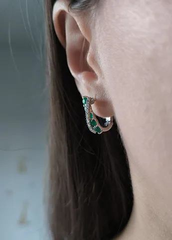 Серьги Silver Flame (354214503)