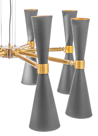 Люстра потолочная лофт подвесная BL-525S/16 E27 BK/G Brille (251290909)