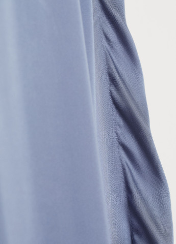 Серо-синее кэжуал платье а-силуэт H&M однотонное