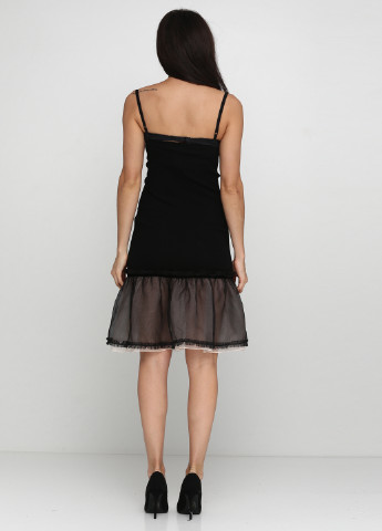 Чорна кежуал сукня Dolce & Gabbana однотонна
