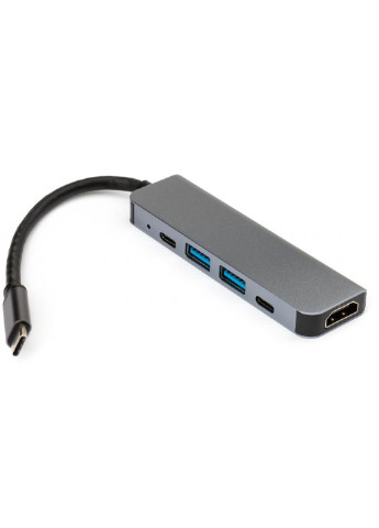 Концентратор Type-C to 4K HDMI+2*USB3.0+2*PD aluminium (VCPHTC5AL) Vinga (250125559)