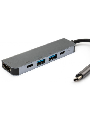 Концентратор Type-C to 4K HDMI+2*USB3.0+2*PD aluminium (VCPHTC5AL) Vinga (250125559)