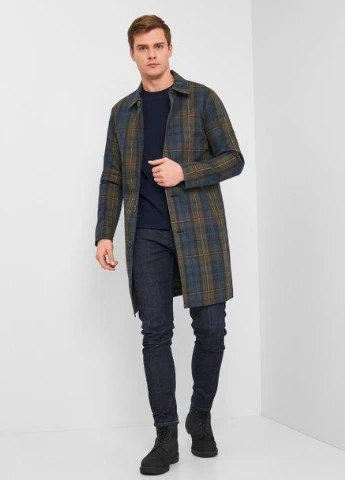 Тренч,кольоровий в клітку, JACK&JONES (254770104)