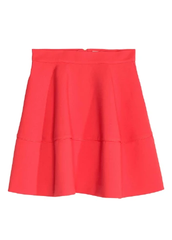 Коралловая кэжуал юбка H&M мини