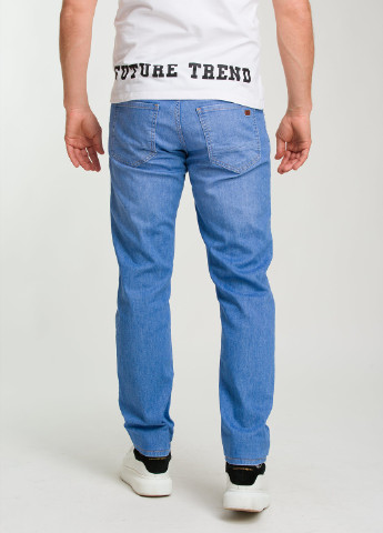 Голубые демисезонные прямые джинсы Trend Collection