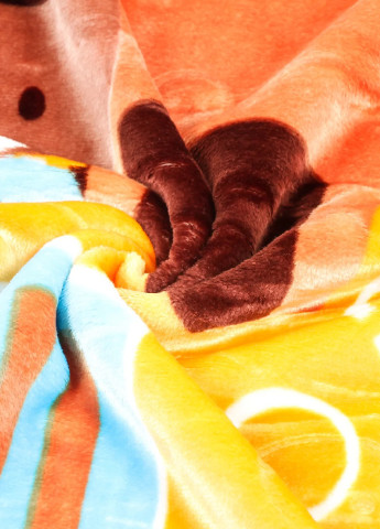 Детский плед двухсторонний покрывало одеяло искусственный мех 105х120 cм (473654-Prob) Мишка в машине Unbranded (256002651)