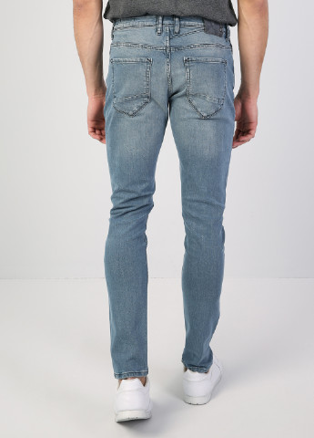 Синие демисезонные джинсы Colin's