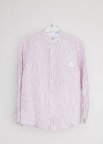 Фиолетовая кэжуал рубашка в полоску Mandarino