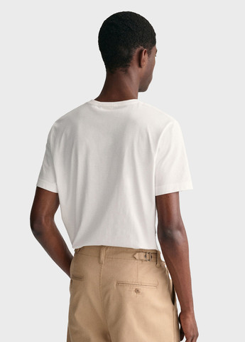 Біла футболка Gant