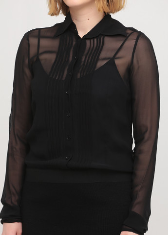 Черное кэжуал платье рубашка Twin-Set однотонное