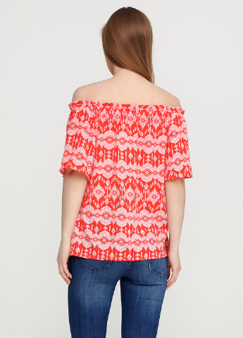 Оранжевая летняя блуза New York & Company