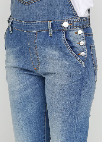 Комбінезон Pinko комбінезон-брюки однотонний блакитний джинсовий