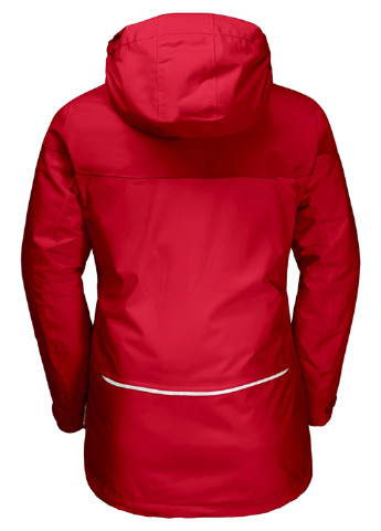 Красная зимняя куртка Jack Wolfskin
