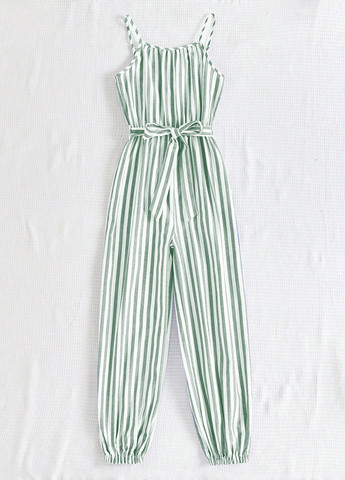 Комбінезон SHEIN комбінезон-брюки смужка комбінований кежуал поліестер