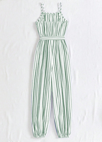 Комбінезон SHEIN комбінезон-брюки смужка комбінований кежуал поліестер