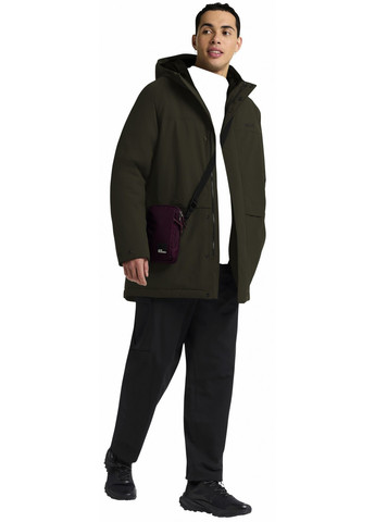 Оливковая (хаки) демисезонная куртка Jack Wolfskin COLD CAMP COAT M