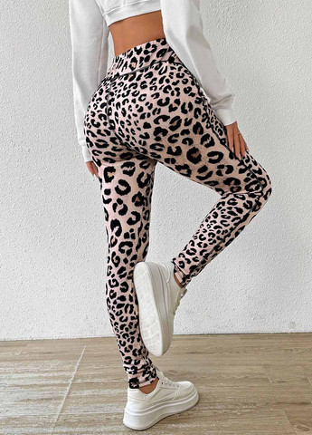 Бежевые зимние леггинсы SHEIN