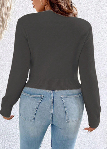 Темно-сірий демісезонний джемпер джемпер SHEIN