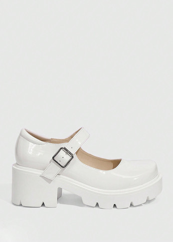 SHEIN Туфли мери джейн белый з искусственная кожа, китай — демисезон (337992253)