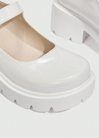 SHEIN Туфли мери джейн белый з искусственная кожа, китай — демисезон (337992253)