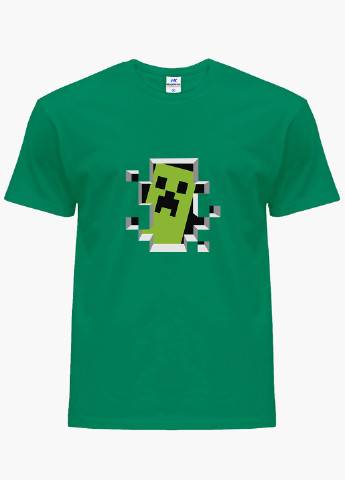 Зелена демісезонна футболка дитяча майнкрафт (minecraft) (9224-1709) MobiPrint