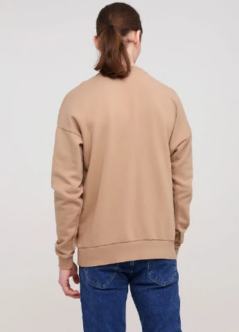 Светло-коричневый свитшот H&M однотонный (237304891)