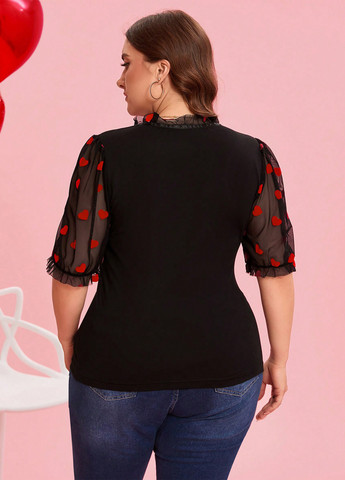 Чёрная блуза SHEIN