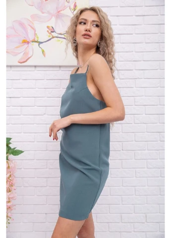 Оливкова святковий сукня 115r0464-1 Ager з малюнком
