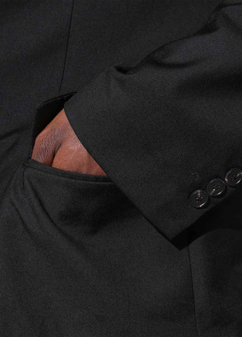 Чорний демісезонний костюм (піджак, штани) брючний SHEIN