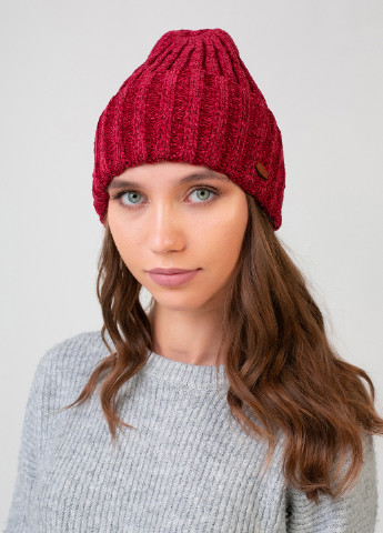 Високоякісна, м'яка, тепла зимова жіноча шапка без підкладки 330066 Merlini (242216410)