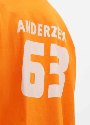 Оранжевый демисезонный кэжуал лонгслив Hanes с надписями