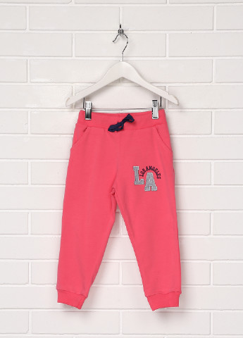 Розовые кэжуал демисезонные зауженные брюки Paty Kids