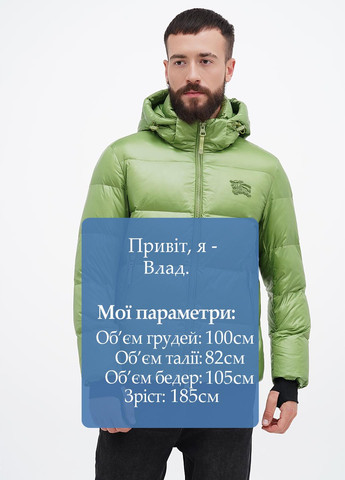 Зелений зимній Пуховик Burberry