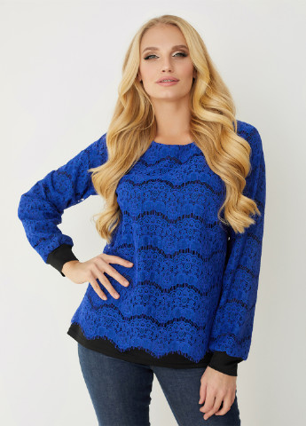 Синяя демисезонная блуза Miledi