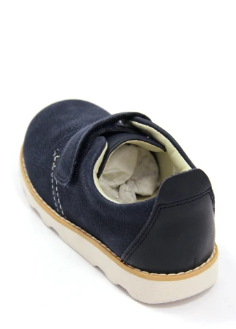 Синие туфли для мальчиков на липучке Clarks