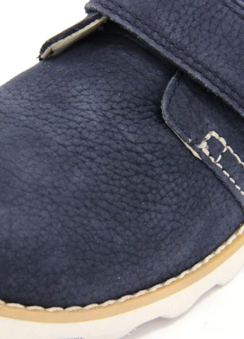 Синие туфли для мальчиков на липучке Clarks