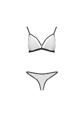 Комплект білизни ORIHIME SET white XXL/XXXL - : стрепи: ліф і трусики Passion (255459614)