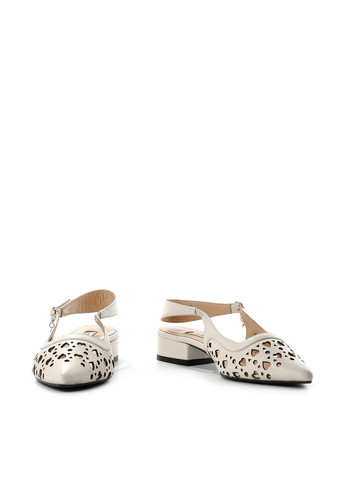 Le'BERDES Туфли слингбеки молочный з натуральная кожа, украина — лето (360795570)