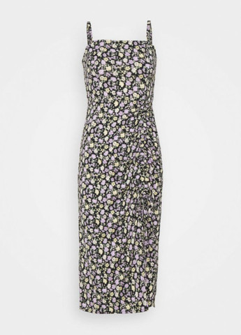 Комбинированное кэжуал платье Hollister с цветочным принтом