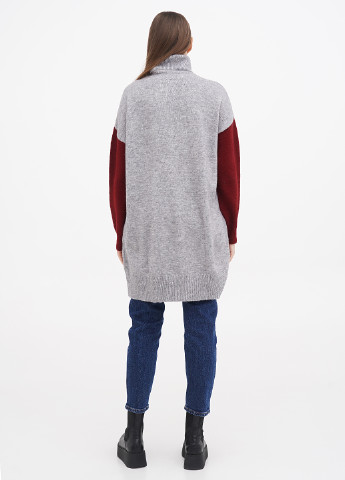 Серый зимний свитер No Brand