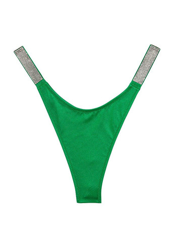 Зеленые купальные трусики-плавки однотонные Victoria's Secret