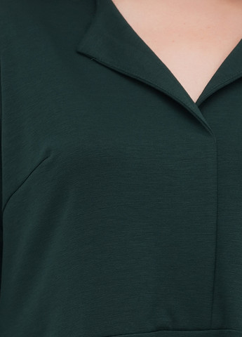 Темно-зеленое кэжуал платье а-силуэт Laura Bettini однотонное