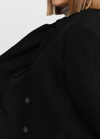 Черное демисезонное Пальто однобортное Heine