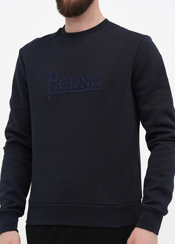 Темно-синий свитшот Herno логотип вышивка (322953718)