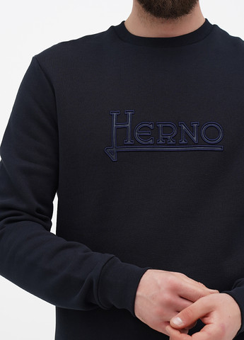 Темно-синий свитшот Herno логотип вышивка (322953718)